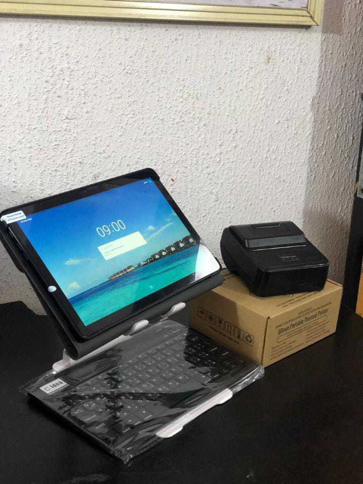 Tablet Package (tablet, tablet stand, Bluetooth printer)
